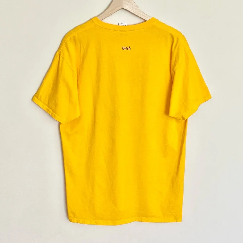 NEW Tropidelic Reggae Rock Band Graphic Yellow Concert T Shirt Adult size Large - Picture 5 of 7